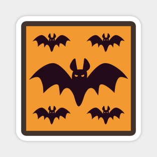 Yellow bat t shirt design Magnet