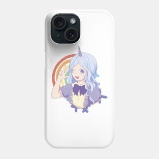 Anime Unicorn Girl P R t shirt Phone Case