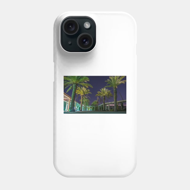 PALM TREES AT NIGHT Phone Case by likbatonboot