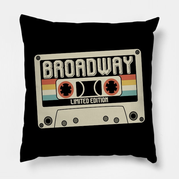 Broadway - Limited Edition - Vintage Style Pillow by Debbie Art