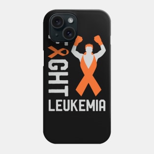 Fight Leukemia Cancer Awareness Day Ribbon Survivor Fighter Phone Case