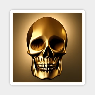 Golden Skull Magnet