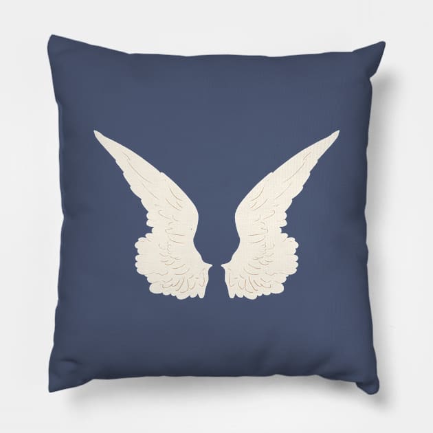 Wings 2 Pillow by littlemoondance