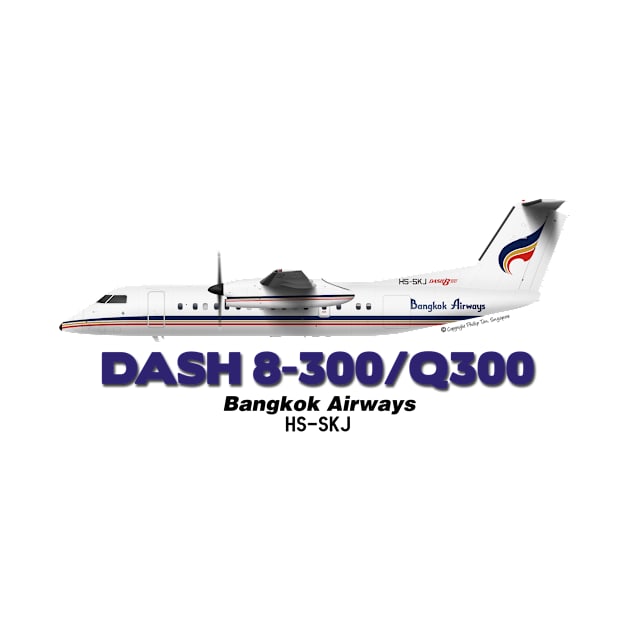 DeHavilland Canada Dash 8-300/Q300 - Bangkok Airways by TheArtofFlying