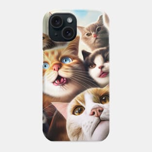 Cat Pet Wild Nature Funny Happy Humor Photo Selfie Phone Case