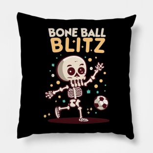 "Bone Ball Blitz." design Pillow
