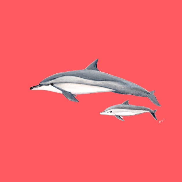 Long-beaked dolphin by chloeyzoard