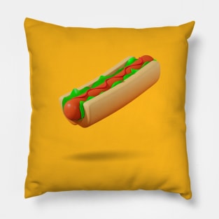 3D Hot Dog Pillow