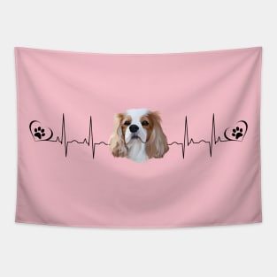 My Heart Beats for my Blenheim Cavalier King Charles Spaniel Tapestry