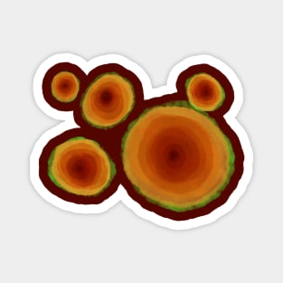 Abstract Tree Rings Magnet