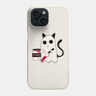 Spooky ghost cat Phone Case