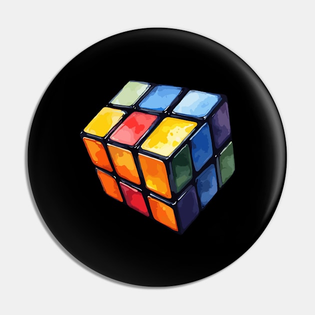 Rubiks Cube Pin by Siha Arts