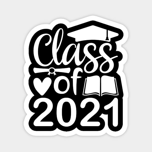 Education Class Of 2021 Magnet by Usea Studio