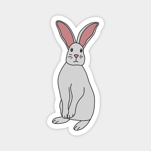 Bunny Magnet by Kelly Louise Art