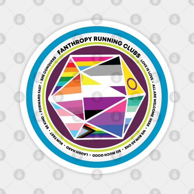 Fanthropy Roll PRIDE Magnet by Fanthropy Running Clubs