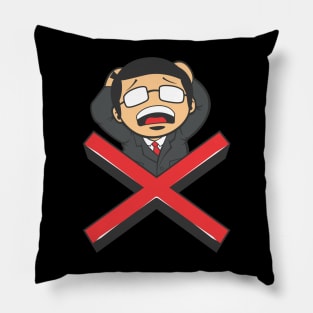 Businessman with Cross Frustation Pillow