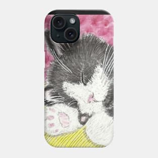 Sleeping kitten cat Phone Case