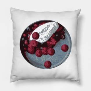 Delicious dessert. Sweets. Delicious food. Appetizing lunch. Food delivery Pillow