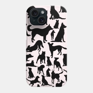 dogs love heart Phone Case