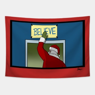 Santa Believe! Tapestry