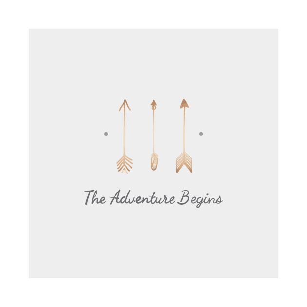 The Adventure Begins Quote by NewburyBoutique