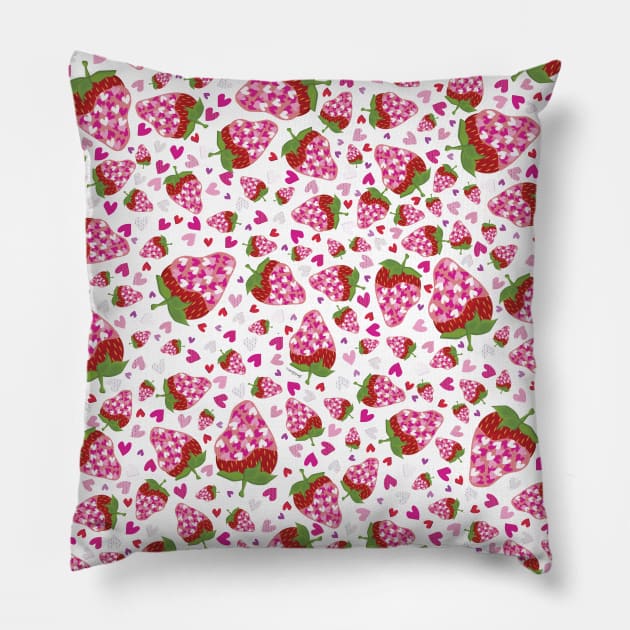 Love Bites Pattern Pillow by Frannotated