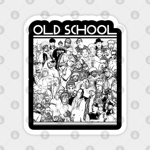 Old school // Hip hop Magnet by Degiab