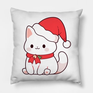 Kawaii Xmas Kitten Pillow