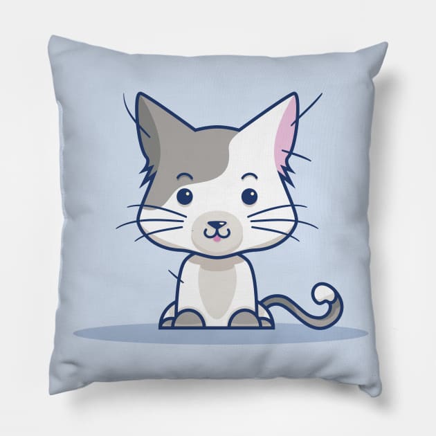 Cute little kitty Pillow by geep44