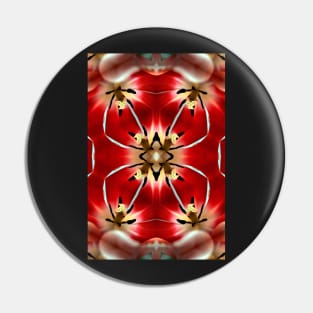 Pattern, red tulip close-up Pin