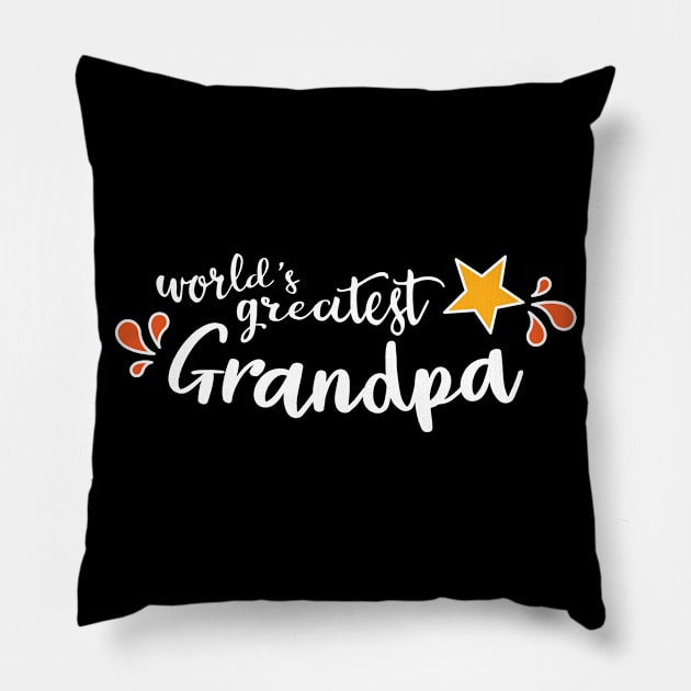 World's Greatest Grandpa Pillow by amyvanmeter