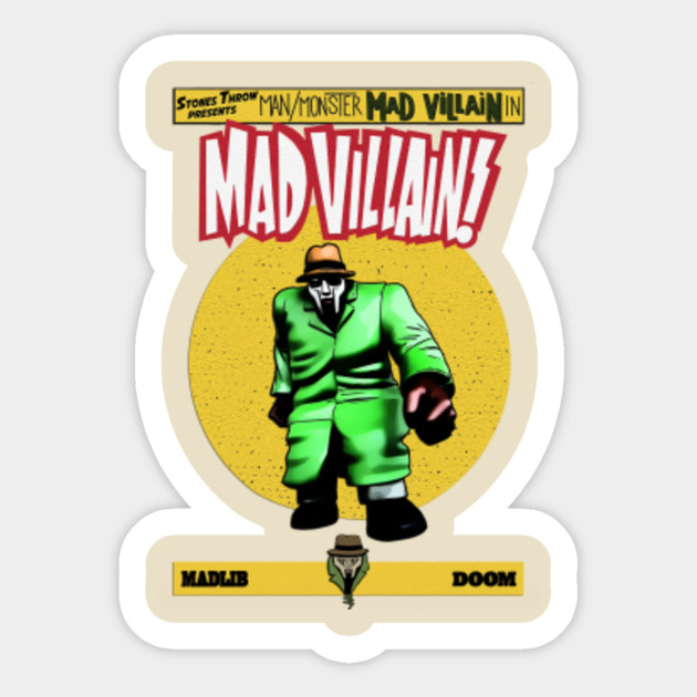 All Caps Madvillain Allcaps Madvillain Madlib Mfdoom Hiphop Aufkleber Teepublic De