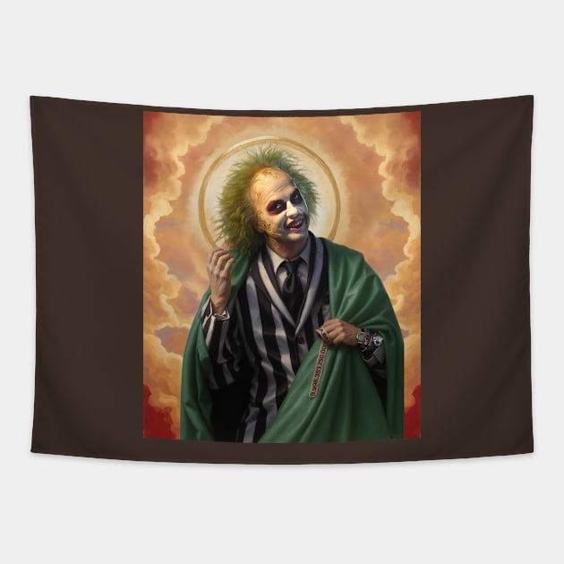 Saint Beetlejuice Tapestry by Gedogfx