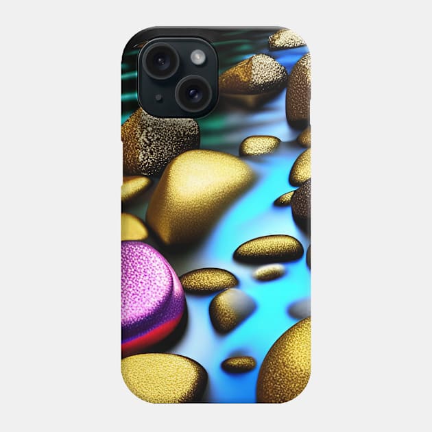 River Rocks for Relaxation Phone Case by ArtistsQuest