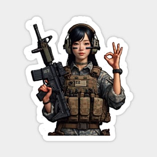 Tactical Girl Magnet