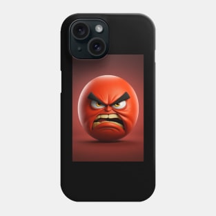 angry emoticon Phone Case