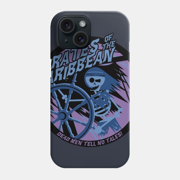 Pirates of the Caribbean (purple and blue) Phone Case by brodiehbrockie