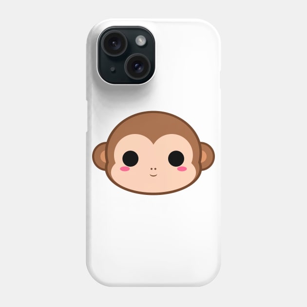 Cute Brown Monkey Phone Case by alien3287