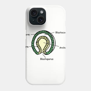 Gastrulation sketch in colour Phone Case