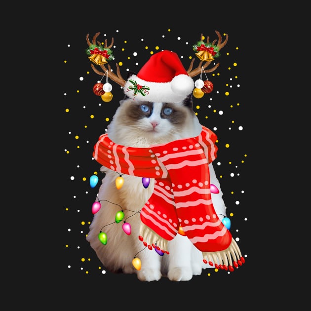 Ragdoll Cat Christmas by Bushf