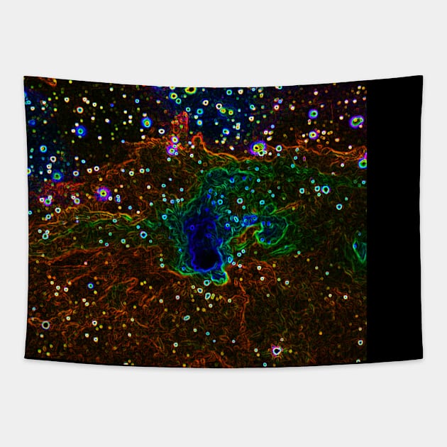 Black Panther Art - Glowing Edges 377 Tapestry by The Black Panther