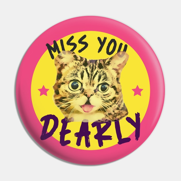 Miss You Dearly (kitty face inside yellow circle) Pin by PersianFMts