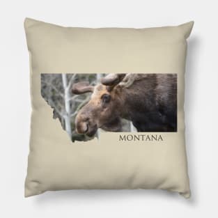 Montana Moose Pillow