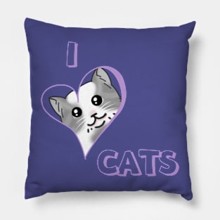 I LOVE CATS Pillow