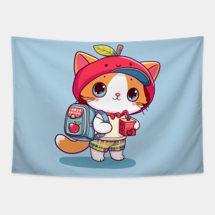 Apple Juice Kitty Tapestry