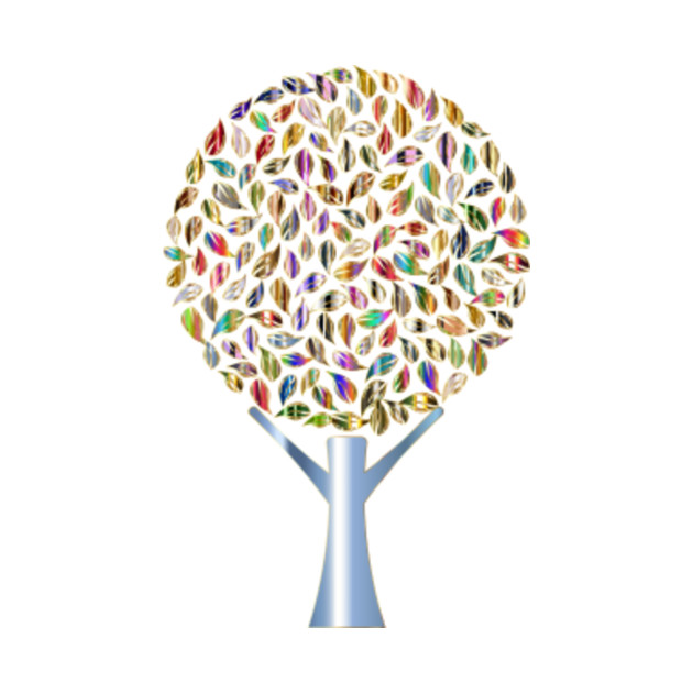 Limited Edition Exclusive Prismatic Abstract Tree 2 14 Variation 2 No Background