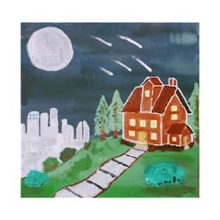 Home by the Cityside Painting T-Shirt