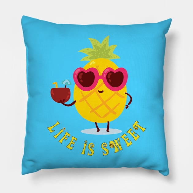 Life is Sweet Pillow by RRLBuds