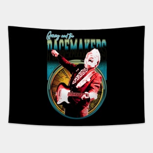 Cinematic Beat Anthems Gerry's Vintage Music Scenes Tee Tapestry