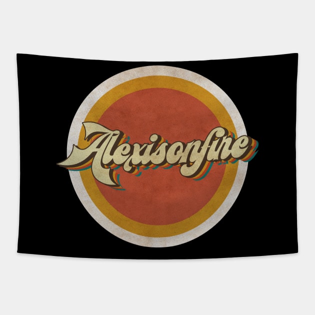 circle vintage Alexisonfire Tapestry by KewanAlasStore